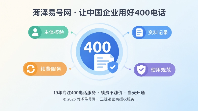 正规400电话办理核验与长期维护配图